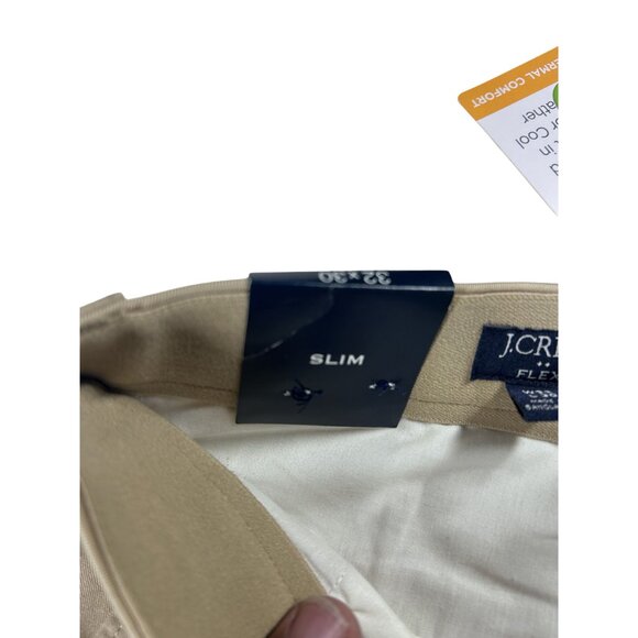 J.Crew Chinos TruTemp365 Pants Men's Slim Fit Sz 32x30 Thermal Comfort Beige NEW - Picture 11 of 16